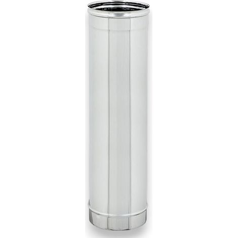 Tubo tondo in acciaio inox 304 per stufe a legna 100 cm - 25 cm (1/5)