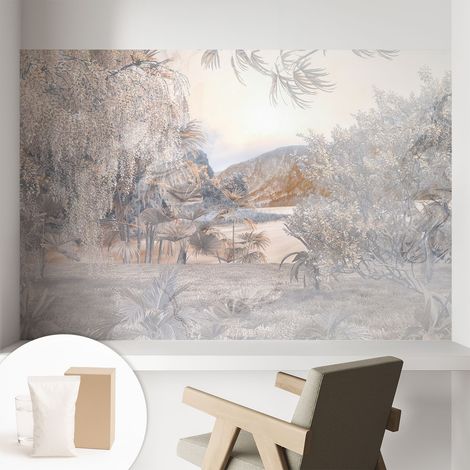 Carta Da Parati Non Tessuto - Decorazione Da Muro - Traspirante - Con Motivo - Per Camera Da Letto Cucina La natura della sottigliezza 104x70 cm (1/5)