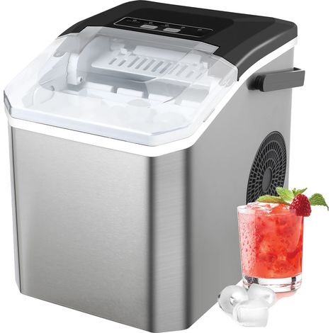 Máquina de hielo, limpieza automática, diseño portátil, UE (1/2)
