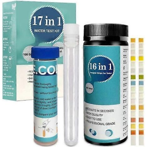 Kit de test de qualité de l'eau 17 en 1 pour la détection d'E. coli - 100 pièces