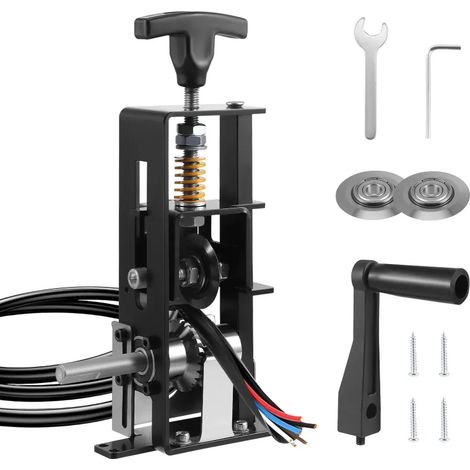 Pince à dénuder manuelle, 1-30 mm, pince à dénuder électrique (manivelle ou à perceuse), lames de rechange, idéale pour le dénudage, le recyclage et le démontage manuels de câbles. (1/5)