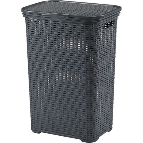 Corbeille à linge Gris Anthracite - Brasilia - KELA