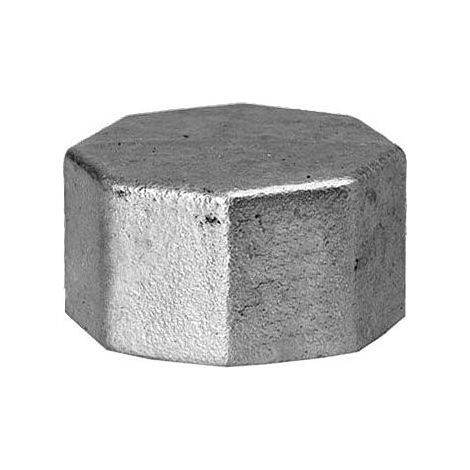 Hermann Schmidt Temperguss 300 Kappe 13300065 DN 65, 2 1/2", kantig, verzinkt