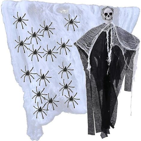 Set Totenkopf-Hängedeko für Halloween-Dekorationen