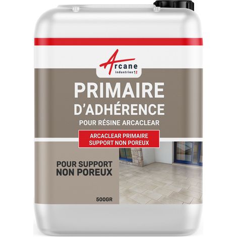 Arcane Industries – Primaire d'adhérence transparent 500 gr – Pour surfaces lisses inorganiques – Séchage rapide – Application facile