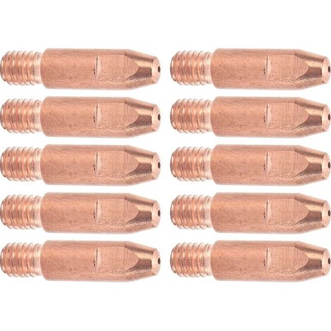 Lot 10 pointes contact cuivre – 24AKx1mm – consommables 15AK MIG/MAG (1/5)