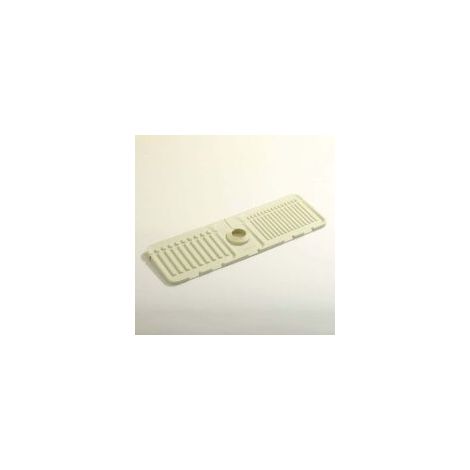 Tapis d'évier de cuisine blanc cassé, protecteur d'évier pliable, tapis de drainage en silicone pour comptoirs de cuisine et de salle de bain, imperméable et résistant aux éclaboussure - Crezuo (1/4)