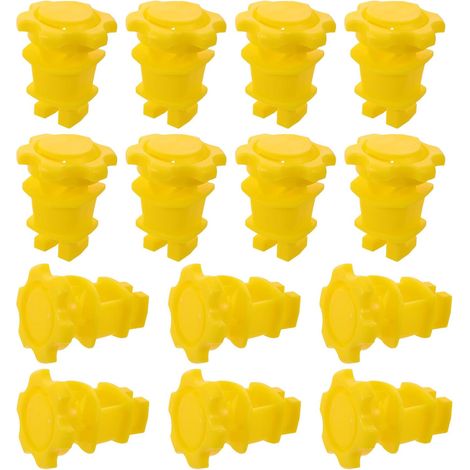 Jaune Isolateur de Clôture Électrique en Plastique 20 Pièces (1/5)