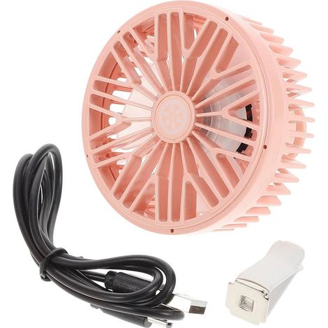 Petit Ventilateur pour Voiture, USB Rose, en Abs, Installation (1/5)