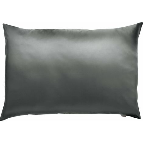 Taie d'oreiller coloris Cendre 50 x 75 cm - Housse d'oreiller pour chambre - PANGIVO (1/4)