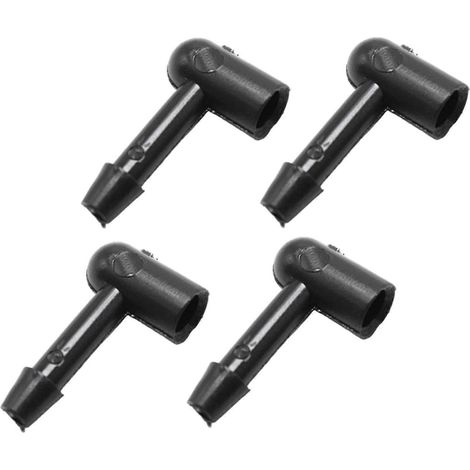 4 Stück 91AG-17A612-BA 6680333 L-förmiger Anschlussschlauch für Scheibenwaschanlage, kompatibel mit Ford Focus MK3, Mondeo, C-Max, S-Max und Galaxy (1/5)