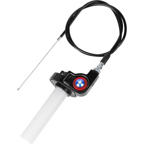 Poignée d'Accélérateur de Moto 22mm Poignées de Guidon Kit de Câble 7/8" Poignet d'Accélérateur à Rotation Rapide avec Câble 1.2m, Poignee de Gaz Tirage Rapide pour 50cc-200cc Quad ATV Pit Dirt Bike (1/5)