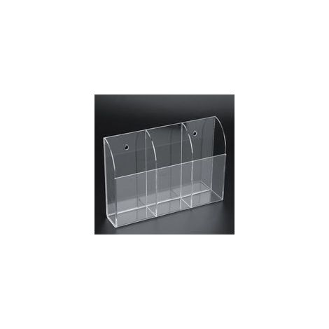 Support de télécommande en acrylique transparent, fixation murale, support de télécommande pour table de chevet, organisateur multimédia pratique, boîte de rangement (1/5)