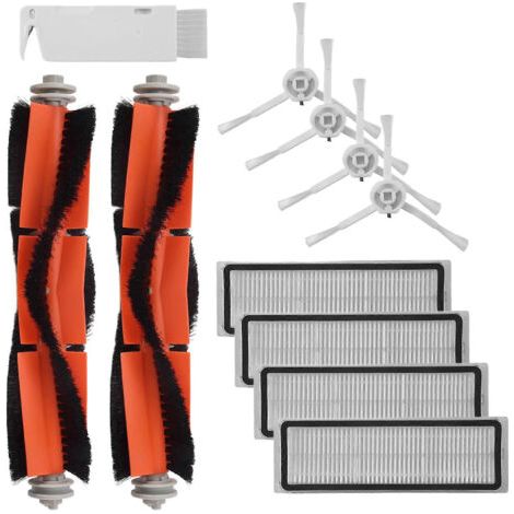 NALOOKAMIC Accessoire : brosse latérale, filtre HEPA pour aspirateur robot laveur Xiaomi Mijia 1C STYTJ01ZHM Mi SKV4093GL (pièces détachées)