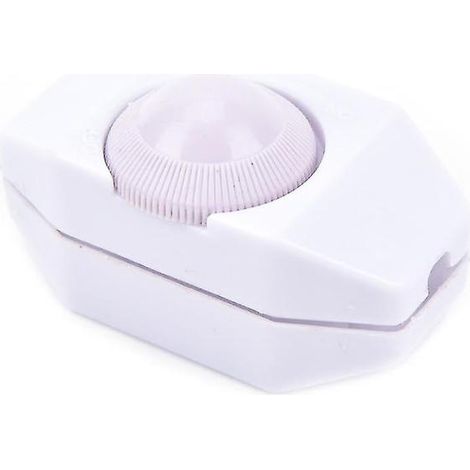 Cable de alimentación blanco: para reguladores de intensidad de lámparas de alta calidad, cable de alimentación compatible con luminarias, pieza de repuesto segura. (1/5)