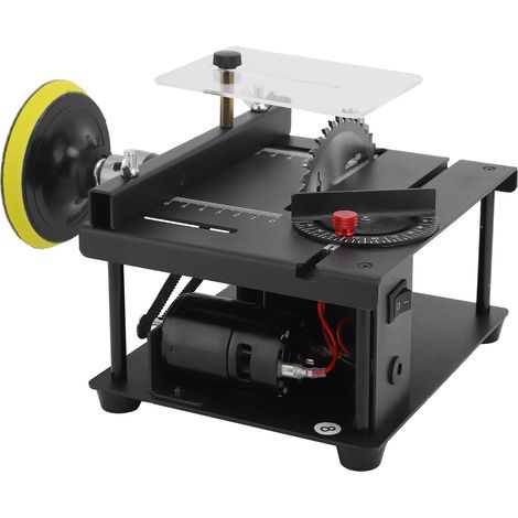Scie circulaire de table portable électrique, outil de coupe pour bricolage domestique, 100 W, prise 100-240 V. (1/5)