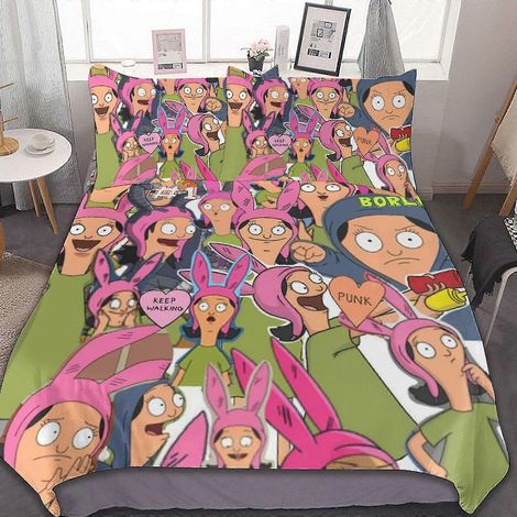 Ensemble de draps 3 pièces Louise comprenant une housse de couette respirante et 2 taies d'oreiller. Ensemble de literie doux toutes saisons, compatible avec une certaine marque. (1/4)