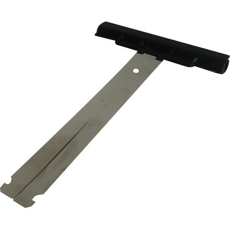 Zurfluh Feller – Attache tablier à clipper 147mm – Lame inox noire – Pour tube de volet roulant – Charge max 5kg tous les 50cm