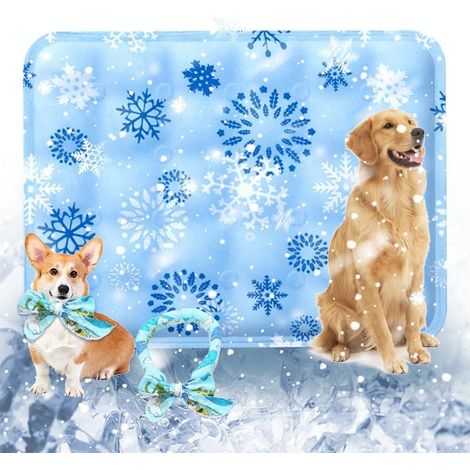 Alfombrilla refrescante para perros (6090), una alfombrilla refrescante especial para perros para el verano, que incluye una bufanda refrescante especial para mascotas para ayudar a que su mascota se  (1/5)