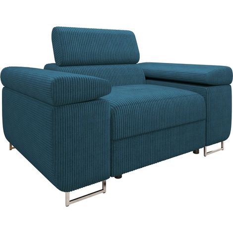 Fauteuil Comfivo Vinetum, Poso 05, 70x134x102cm, Tissu, Pieds: Métal, Plastique, 0