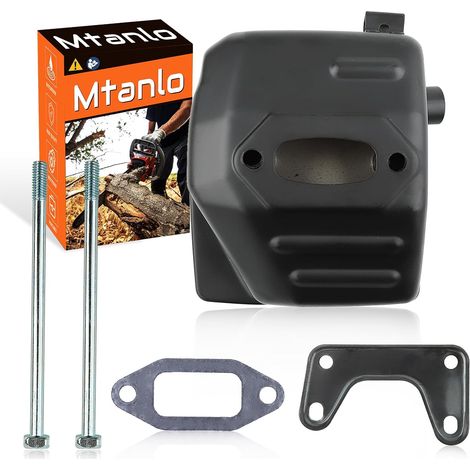 Silencieux de tronçonneuse pour Husqvarna 394 395 394xp 395xp, silencieux d'échappement de tronçonneuse, silencieux d'échappement de tronçonneuse pour Husqvarna 503711305 (1/5)