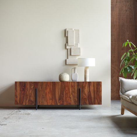 Buffet bas en bois de palissandre 165 Honorine (1/5)