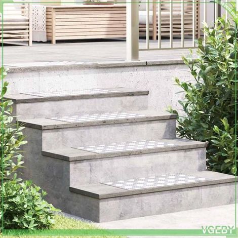 4104297 Nez de marche Rectangulaire 2 pcs Argenté 60 x 30 cm Aluminium (1/5)