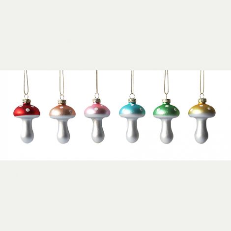 FUNGHETTO IN VETRO 8CM COLORI ASSORTITI PREZZO CADUNO