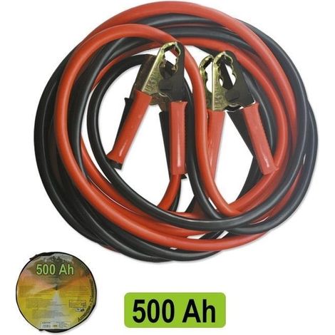 Cable de arranque 50MMX2 / 3M con pinzas de latón JBM