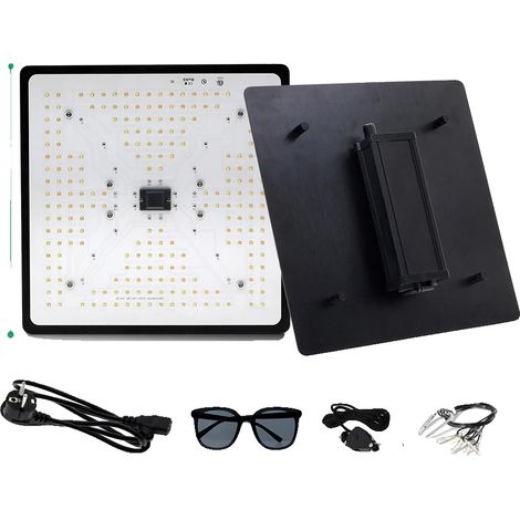 Lámpara LED de cultivo, espectro completo, 100 W de bajo consumo, 1 juego (1/2)