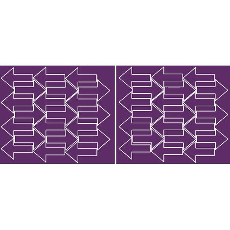 Adesivi a forma di freccia, 7x4,5 cm, 42 pezzi, viola lucidi