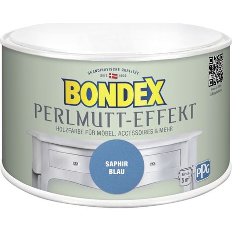 Bondex Perlmutt- Effekt Saphir Blau 0,5 l - 424268 (1/3)