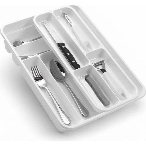 Portaposate con Inserto Hemax  Organizzatore per Cassetti Bianco (1/5)