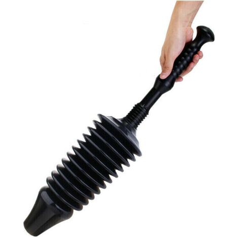 Déboucheur de toilettes - Déboucheur de toilettes robuste et flexible - Noir (1/5)