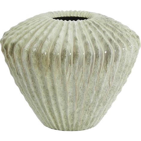 Vaso in pietra CACTI con finitura lucida verde menta - Ø55x45 cm