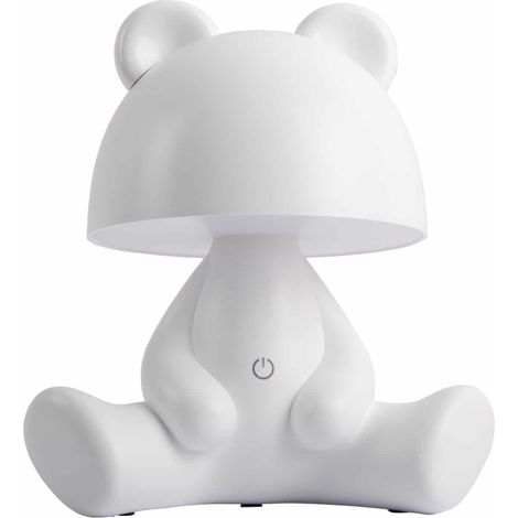 Leitmotiv Ours LED Lámpara de Mesa Blanca Decorativa