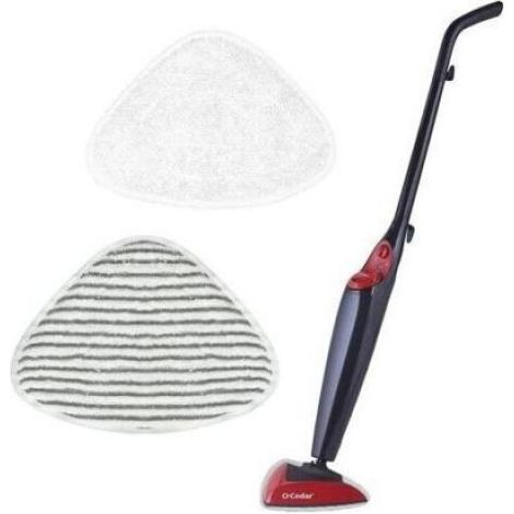 4pcs Housse microfibre balai vapeur - Haute absorption Lavable et réutilisable - Nettoyage sols durs - Rayures grises (1/3)
