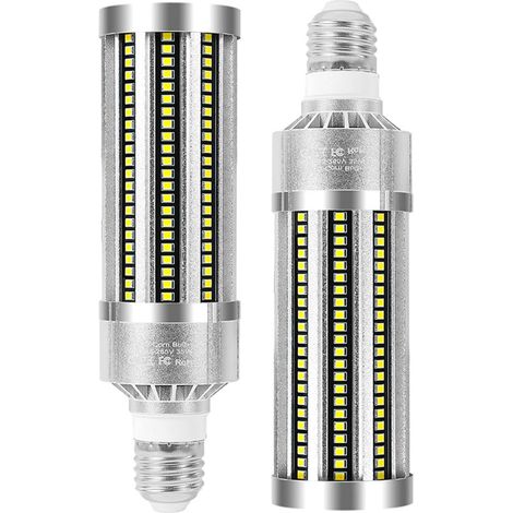 Super Bright Ampoule Led E27 35W Blanc Froid 6000K 4200LM équivalent ampoules à incandescence 300W, Ampoules Maïs Lampe Led E27 Non Dimmable Ampoules E27 LED Mais - Lot de 2 (1/5)