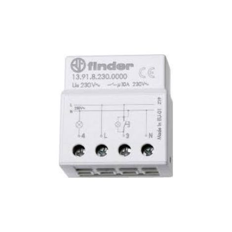 Finder Relevador electrónico temporizado blanco 230 V