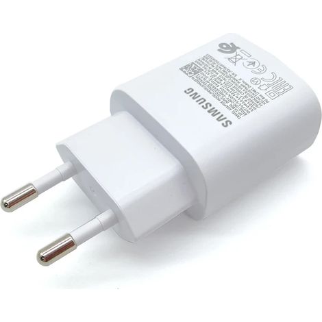 Chargeur ultra-rapide USB Type C PD 25 W pour Samsung S23, adaptateur secteur UE, câble de 1,8 m, compatible avec Galaxy Note10, S22, S20, S24 Plus, S21FE et A54. (1/5)