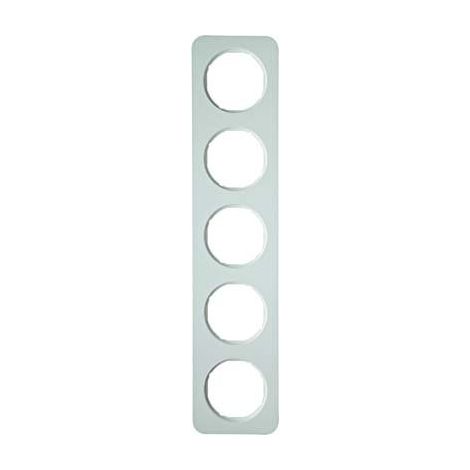HAGER R.1 CADRE R1 5 ÉLÉMENTS BLANC POLAIRE BRILLANT