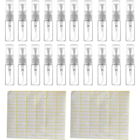 Lot de 100 petits flacons de 3 ml pour produits cosmétiques, atomiseurs, parfums, liquides pour voyage