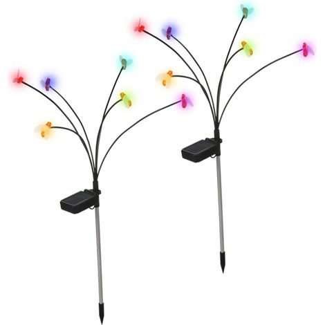 2ensembles Lampes De Jardin à Piquet De Lampes Décoratives à Solaire Avec (1/5)