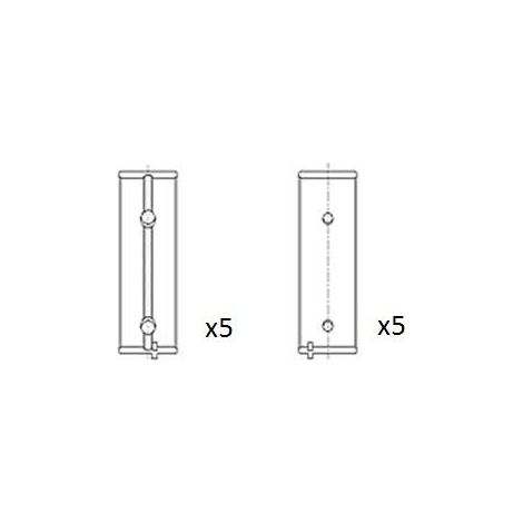 Coussinet de paliers de vilebrequin FAI AutoParts BM1042-STD CITROËN 0113 F3