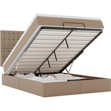 Maison Exclusive - Ottoman-Bett mit Matratze Cappuccino-Braun 140