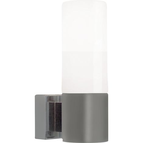 Applique murale TANGENS Single Verrerie Acier Brossé, H.18.4 - IP44 - E14 /Nordlux Intérieur (1/3)