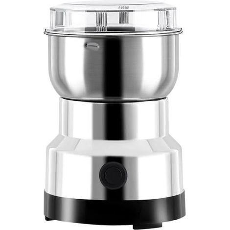 Moulin à café électrique, 220V/240V, en acier inoxydable, pour les grains de café, les épices et les noix, idéal pour la cuisine, la maison, le bureau et les voyages.-AquaForge (1/4)