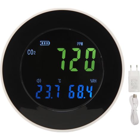 Détecteur de CO2 Portable HT 501, moniteur de qualité de l'air, dioxyde de carbone pour le bureau et la maison