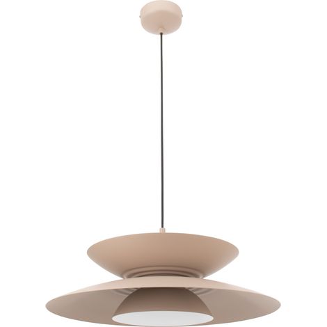 Suspension décorative LED 12 W MAYUMI à double abat-jour plat beige Maxlight (1/4)