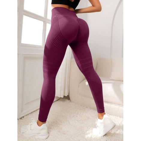 3D-Kompressionsleggings gegen Cellulite, Anti-Cellulite-Leggings für Damen, formen Sie Ihre Silhouette mühelos neu, weinrot (1/5)